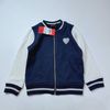 AK78 - Áo khoác bomber Inextenso màu navy phối tay trắng tim nhũ size 3 - 14y