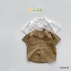 4125AHB - Áo sơ mi be vẻ Beemo 2 túi súp trước ngực size 80-130