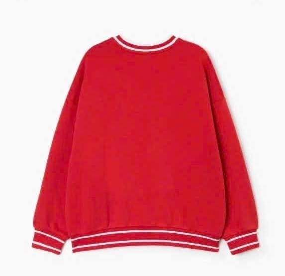 ABG26 - Áo nỉ bông GGJJ màu đỏ Action Art dòng đại bé gái size 6-14y