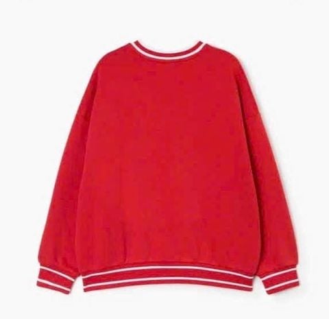 ABG26 - Áo nỉ bông GGJJ màu đỏ Action Art dòng đại bé gái size 6-14y