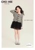 CH25449 - Bộ Cho Hee áo cotton đính nơ + chân váy tutu 2 màu bé gái size 2-11y