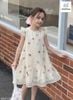 MLSDCC.7789 - Váy voan Melisa màu kem thêu hoa bướm tay cánh tiên size 1 - 10y
