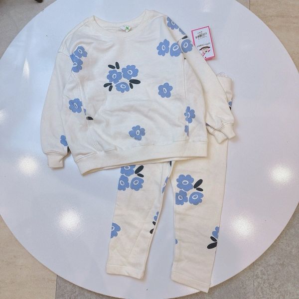 BBG16 - Bộ nỉ Sela in tràn nhiều mẫu cho bé gái size 92-128