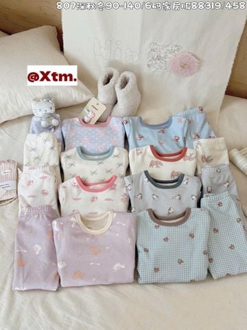 88319 - Bộ nỉ dày đại hàn LNX nhiều mẫu cho bé size 90 - 140