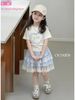 SH2603BBG01 - Set bộ áo cotton + chân váy tầng cho bé size 90-160