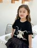 LC1646 - Set bộ Lennco áo in cún đính nơ + chân váy bí size 1-10y