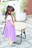 V00034 - Váy Sofia Candy tiểu thư trơn sắc màu phối cổ thêu trắng size 2-12y