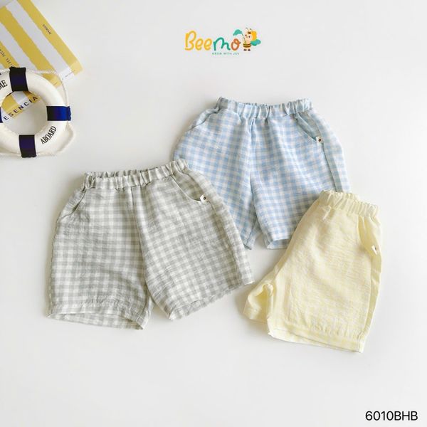 6010BHB - Bộ cotton kẻ Beemo size 1-5y