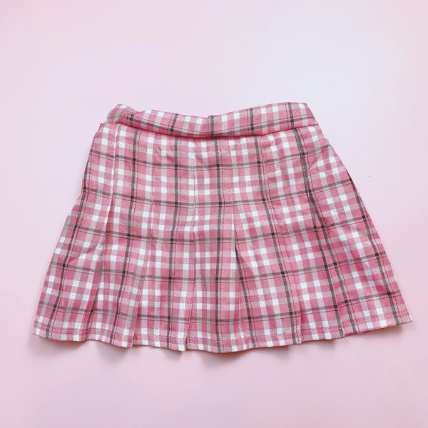 CVAY09 - Chân váy xếp ly liền quần kẻ caro nhiều màu size 2-16y