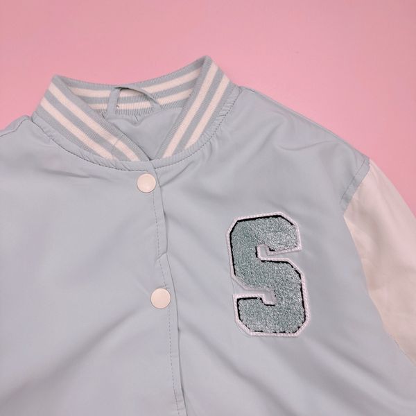 AKBT66 - Áo khoác bomber phao Lime Kids thêu chữ nhiều màu BTBG size 2-6y