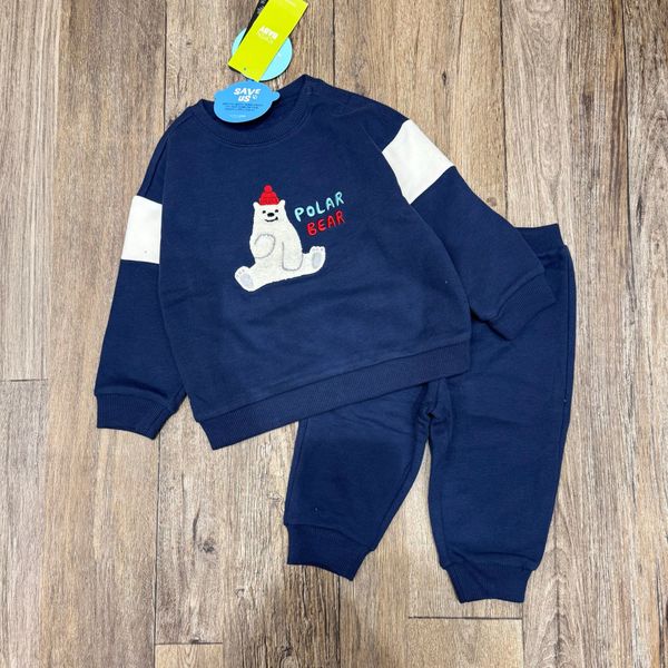 BBG20 - Bộ nỉ bông Topten Baby họa tiết động vật nhiều màu cho bé size 80-110