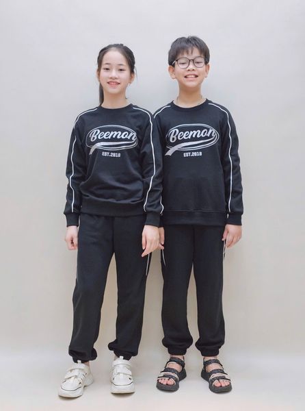 BM2511ST11 - Bộ quần áo cổ tròn Beemon cho bé size 120-160
