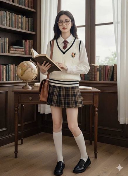 SH2512A01 - Áo gile len hàng không thương hiệu size 150-190