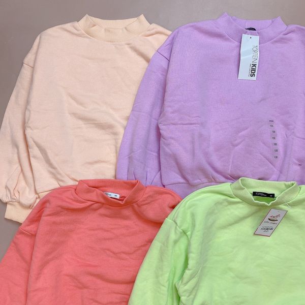 ABG43 - Áo nỉ bông Topten nhiều màu trơn tay nhún size 120 / 130 / 140