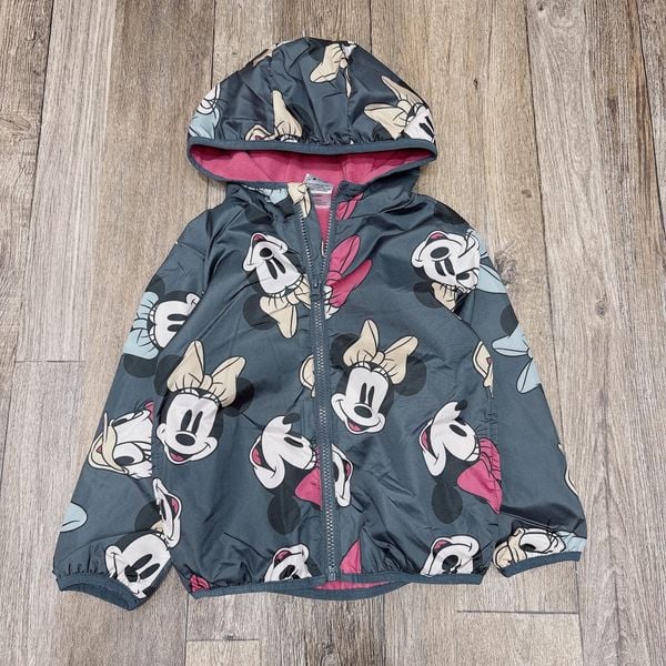 AK68 - Áo khoác gió lót nỉ Disney nhiều màu cho bé gái size 4-7y