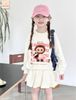 LABU612 - Set áo + chân váy da cá Jam&Jenny hình Labubu 2 màu hồng / trắng size 6 - 12y