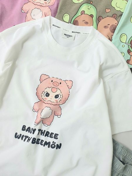 BBG35 - Bộ vải golf Bee Mon Capybara, Baby Three nhiều màu cho bé size 120-160