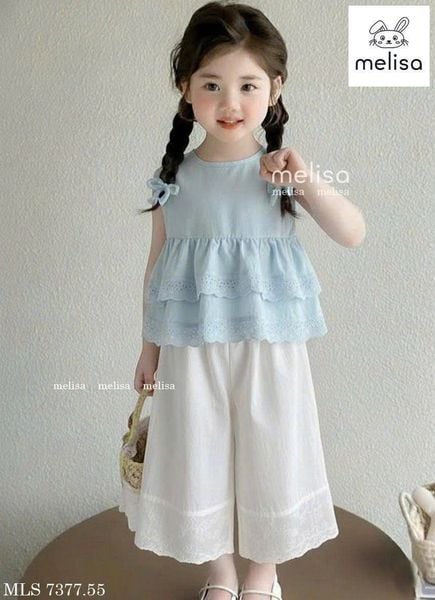 MLSBCC.7377 - Bộ Melisa bé gái size 2-12y