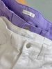 QBG31 - Quần jean rách GGJJ 2 màu trắng/tím bé gái size 8-14y