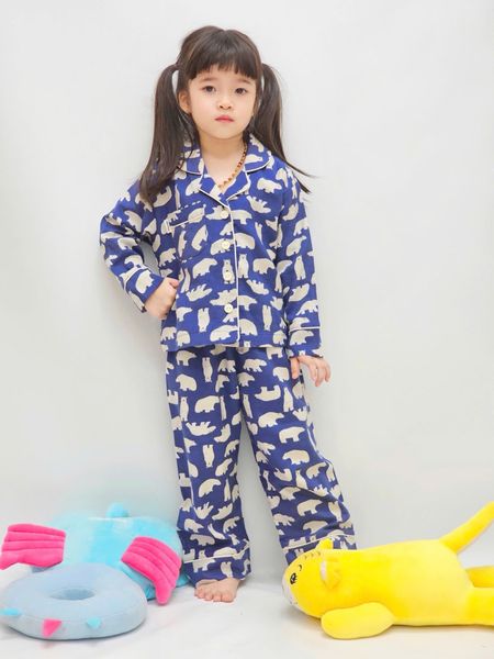 BM2509PJ072 - Bộ Pyjama Beemon trẻ em vải thô cà bông mềm cho bé size 120-160