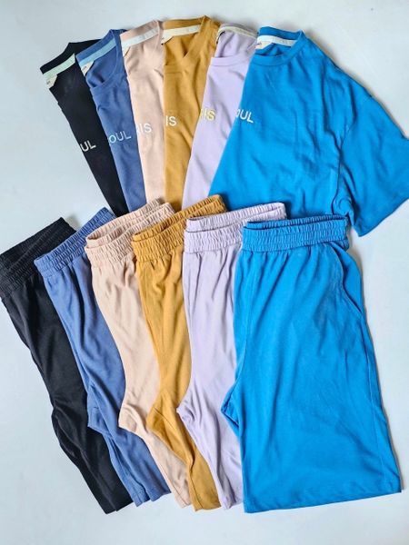 BBG33 - Bộ cotton Bee Mon nhiều màu thêu chữ ngực Paris / Seoul size 110 - 160