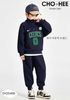 CH254991 - Bộ nỉ Chohee màu navy cổ trụ khóa bé trai size 3-12y