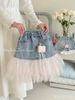 CVAY19 - Chân váy ren trẻ em bé gái, chất liệu dệt kim từ sợi tổng hợp size 90-170, NSX Foshan Hongpai Uniform Co., Ltd