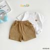 6026QHB - Quần short kaki Beemo túi kiểu bé trai size 1-6y