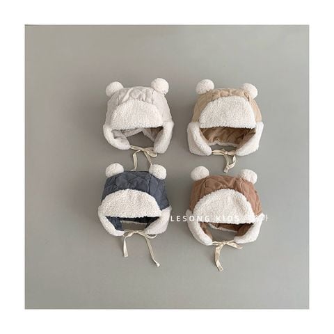 SH2512PK021 - Mũ phi công chống gió mùa đông cho bé, chất liệu vải cotton kích thước 42-46cm, NSX Yiwu Lesong Trading Co., Ltd