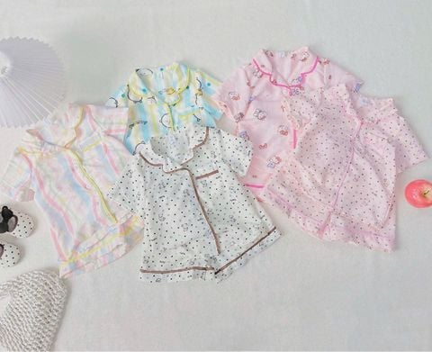 J01 - Bộ pyjama June with love cho bé gái size 1-10y