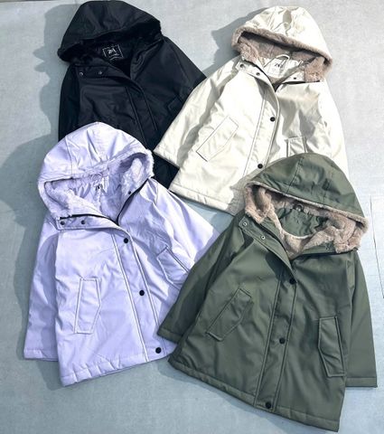 AKBT07 - Áo khoác raincoat lót lông nhiều màu cho bé size 6-14y