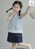 MLSBCC.7408 - Bộ Melisa áo xanh cánh tiên + chân váy chấm bi navy size 2-12y