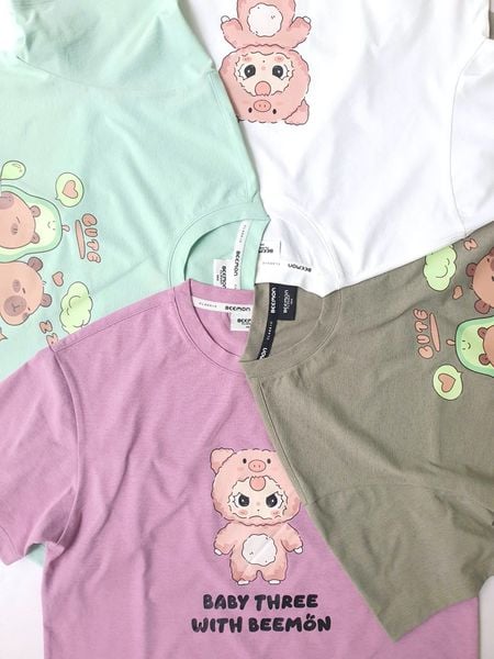 BBG35 - Bộ vải golf Bee Mon Capybara, Baby Three nhiều màu cho bé size 120-160