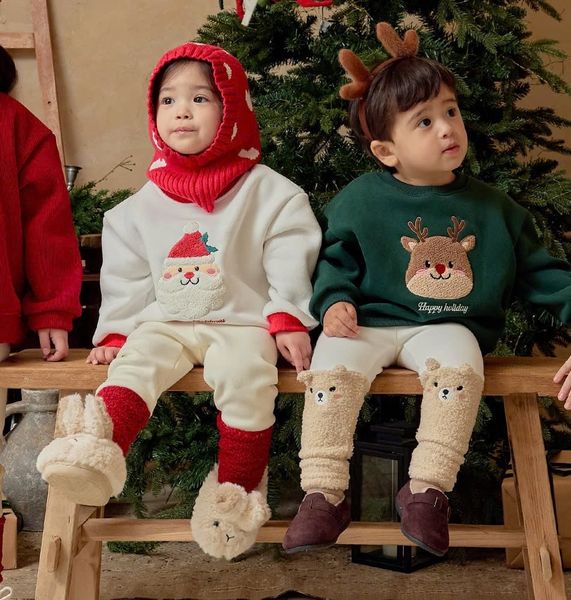 ABT05 - Áo nỉ bbz chủ đề Noel nhiều màu cho bé size 100-140