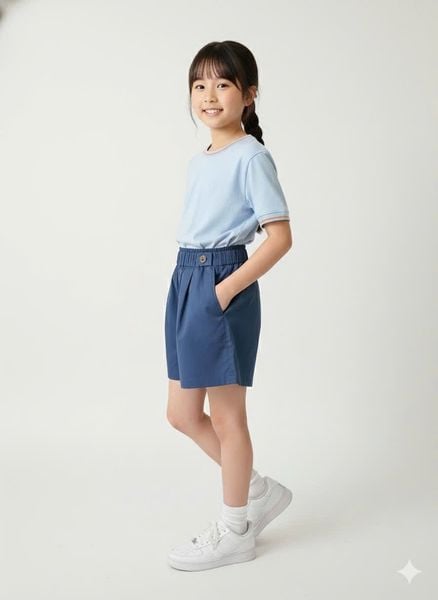 BM2601PT06 - Quần short kaki Beemon bé gái size 120-160