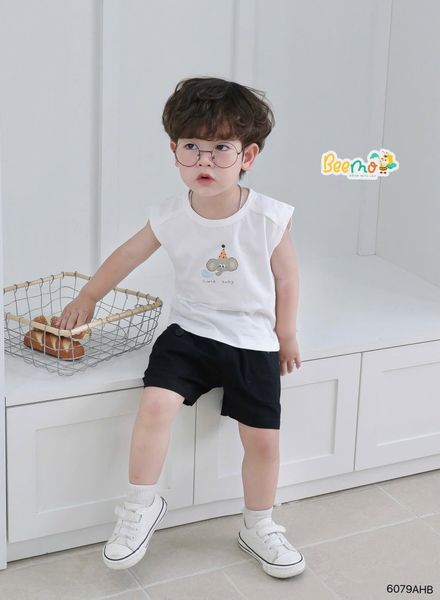 6079AHB - Áo tanktop Beemo in hình động vật cho bé size 1-5y