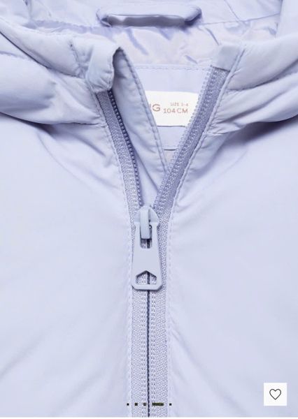 AK14 - Áo khoác phao MNG 2 màu hồng/xanh tím cho bé size 1-6y