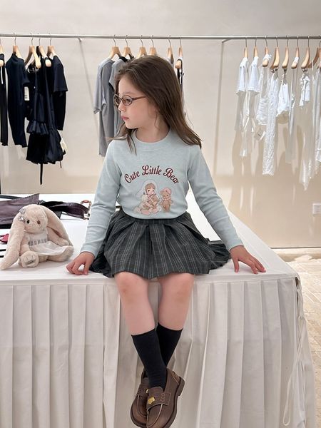 25G052 - Áo thun tăm AMBB họa tiết nhiều màu cho bé gái size 90-170