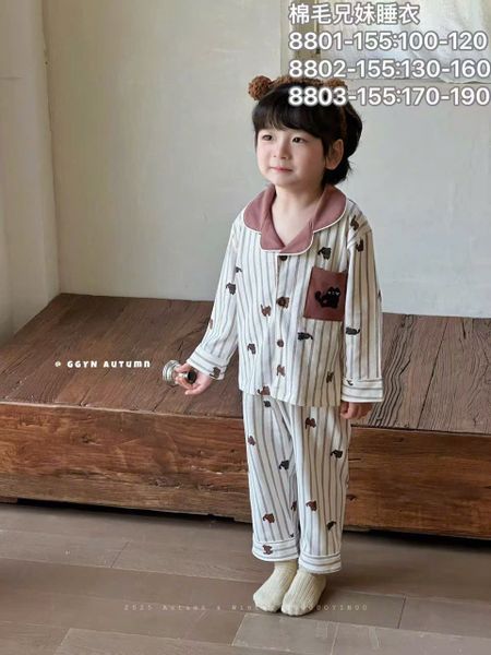 BBT10 - Bộ Pyjama vải thun GuoguoYinuo nhiều màu cho bé trai size 100-160