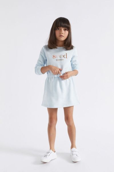 V00107 - Váy nỉ bông chun eo nhiều màu size 12m - 10y