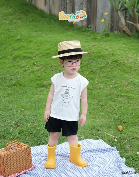 6063AHB - Áo tanktop Beemo bé trai size 1-6y