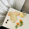 DB00026 - Bộ bơi liền Harifa vai bồng lưng dây đan chéo 3 màu size 9m - 8y