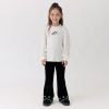QBG03 - Quần nỉ len bebezoo ống loe thêu trái tim nhiều màu cho bé size 100-160