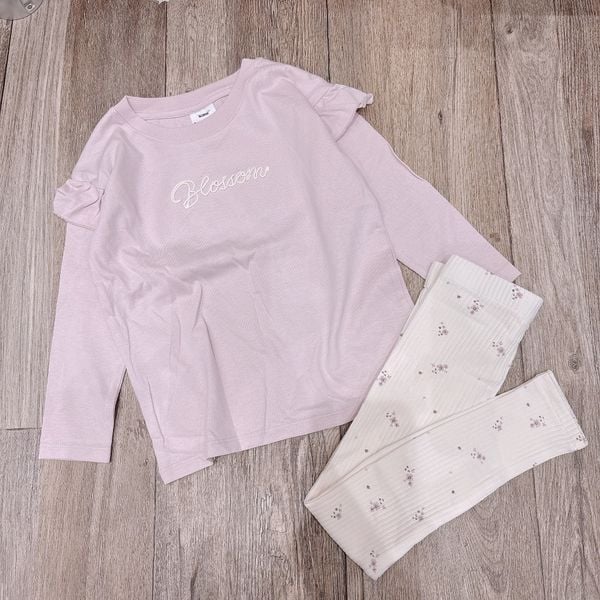 BBG27 - Bộ cotton Minene nhiều màu cho bé gái size 1-7y (quần ngẫu nhiên)