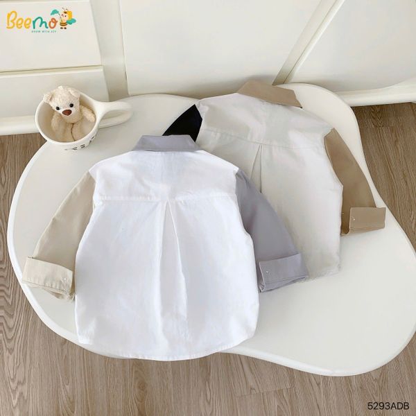 5293ADB - Áo sơ mi Beemo phối tay