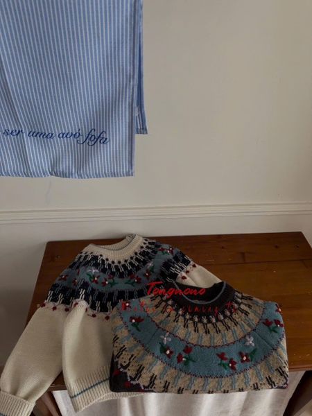 ALBG05 - Áo len Tongnono nhiều màu cho bé gái size 110-150