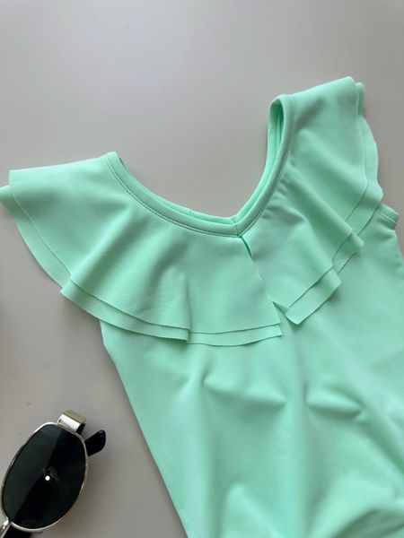 DB00033 - Bộ bơi harifa liền thân cổ V bèo nhiều màu cho bé gái size 1-6y