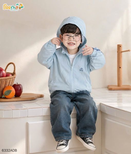 6332ADB - Áo Khoác Gió Chiếc Xe Nhỏ Beemo size 1 - 6y