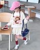 LABU612 - Set áo + chân váy da cá Jam&Jenny hình Labubu 2 màu hồng / trắng size 6 - 12y