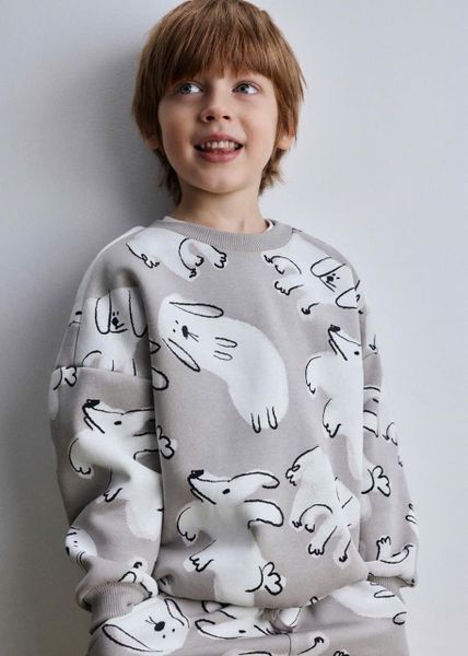 BBT18 - Bộ nỉ Sela in tràn nhiều hình cho bé trai size 92 - 116